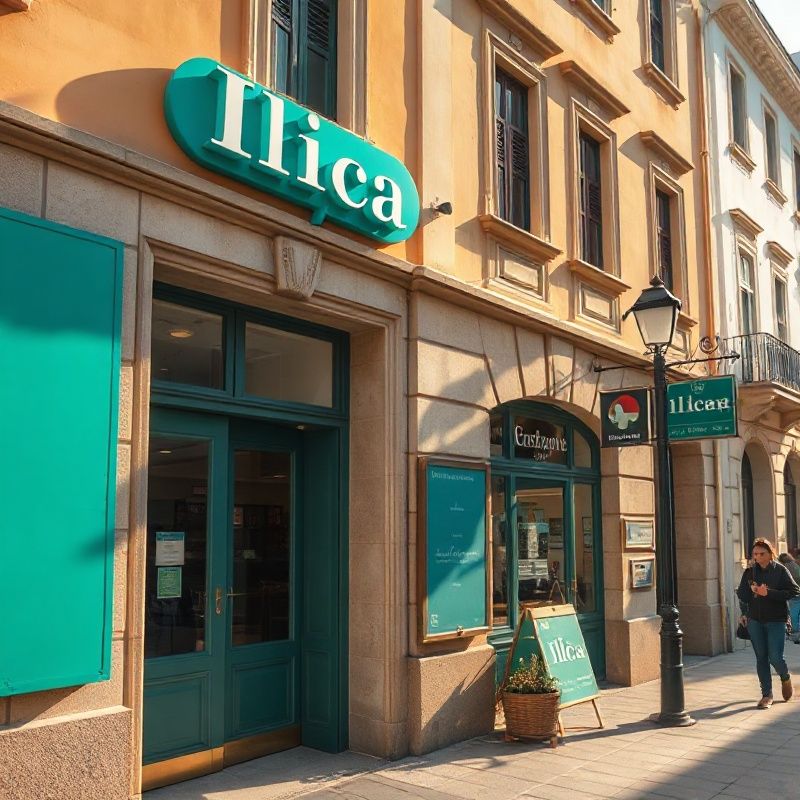 Pročelje zgrade u Ilici u Zagrebu s teal detaljima